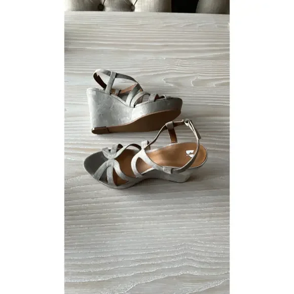 BP Sky Wedge Sandal Nordstrom in grey suede size 9 NWOT - Picture 6 of 15